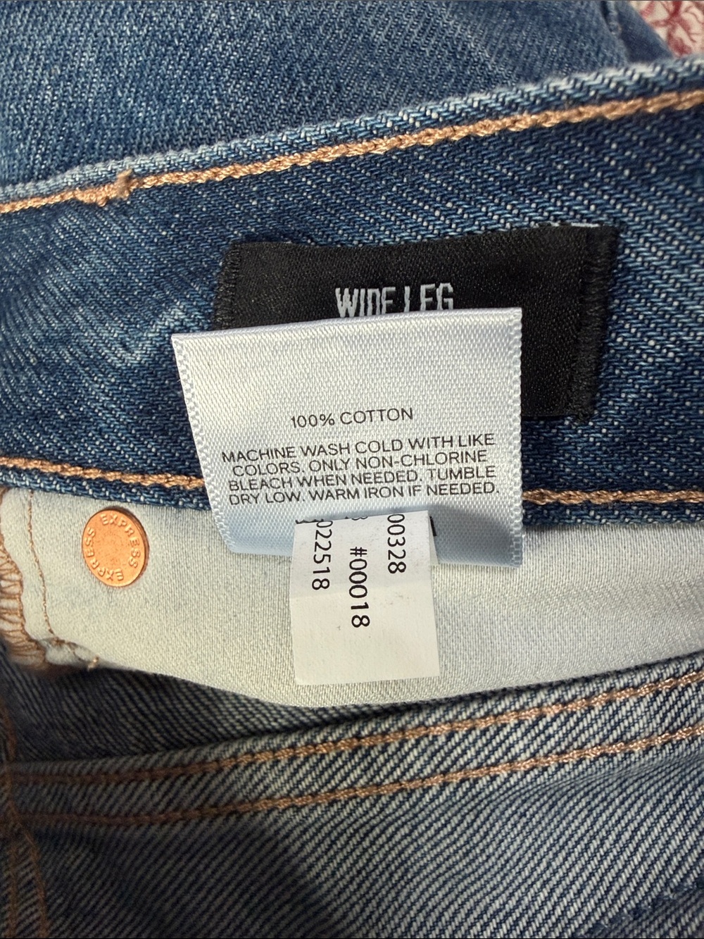 Express Wide Leg High Rise Rigid Jeans 2L - Picture 10 of 11
